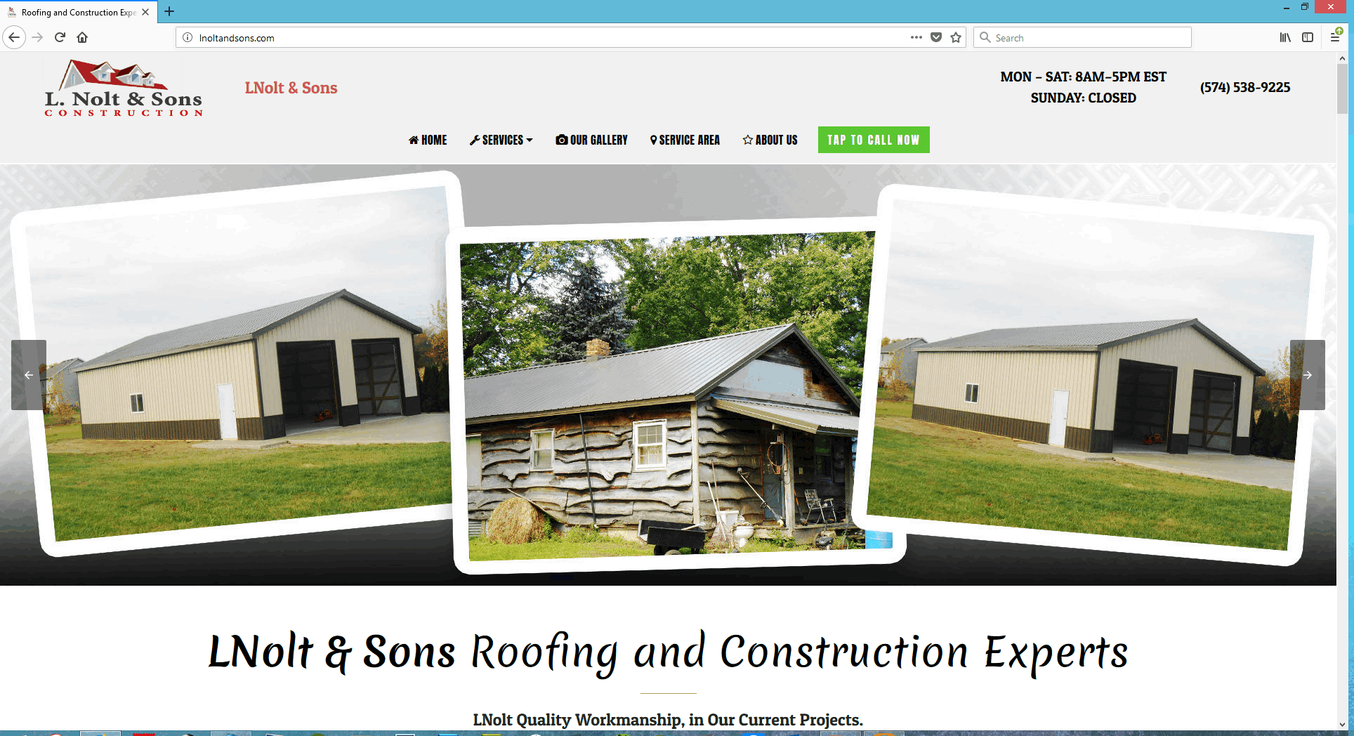 Construction Website Design in Indiana by true star computer solutions