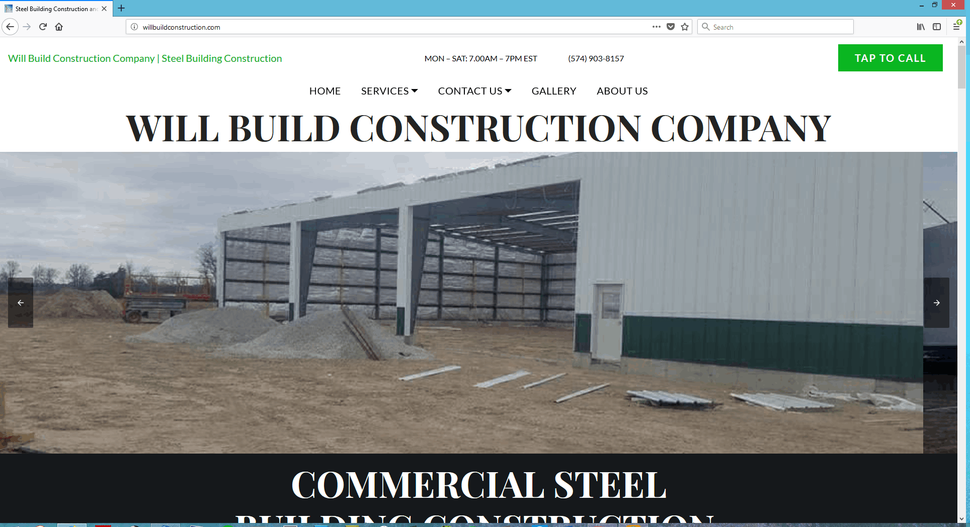 construction Website Design in Indiana by true star computer solutions