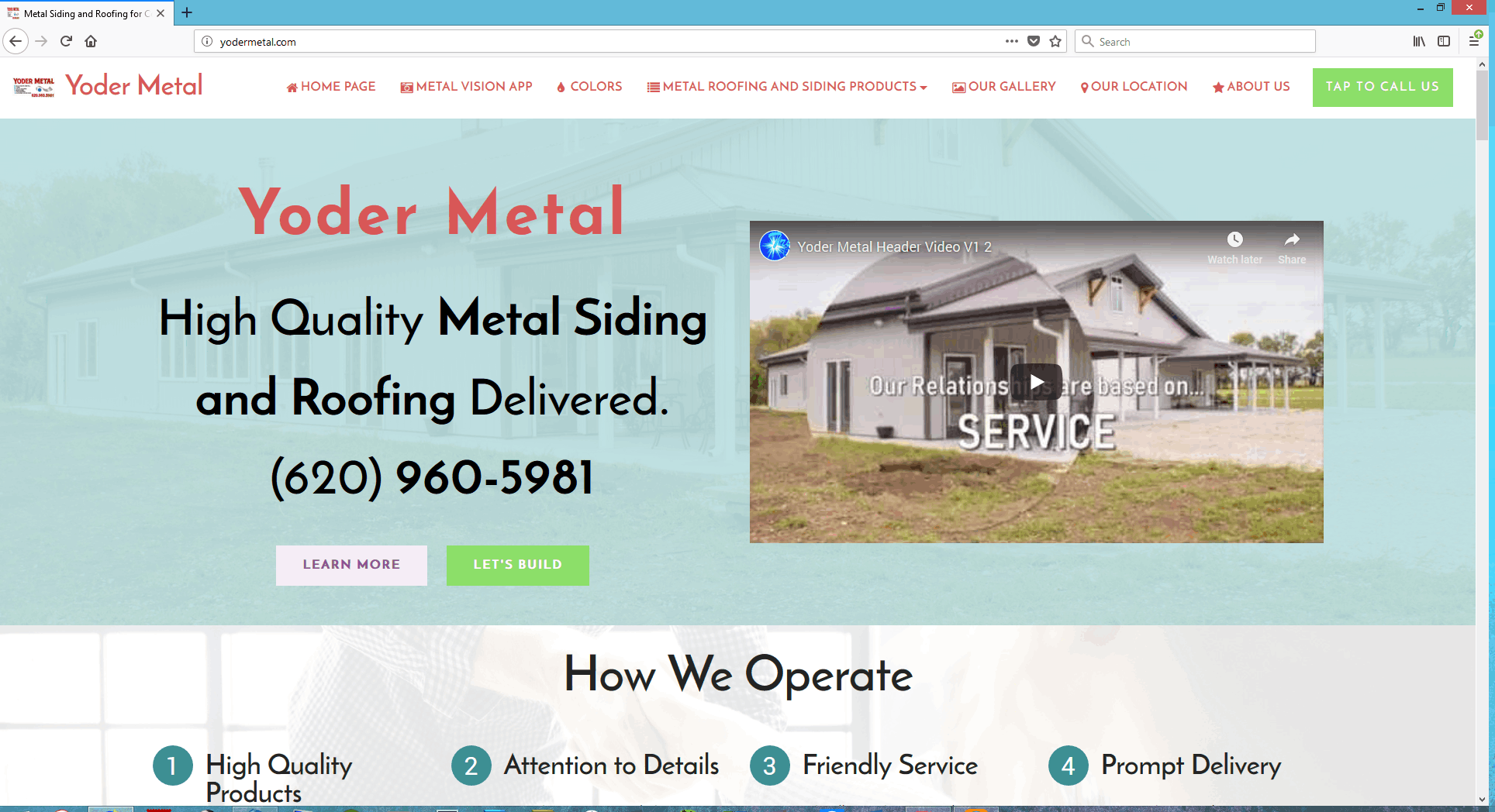 Steel Siding Website Design in Indiana by true star computer solutions